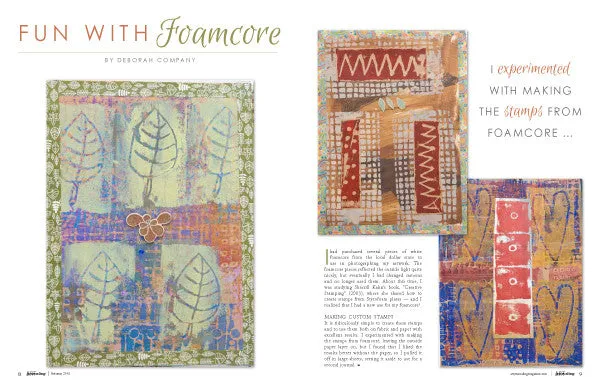 Stampington Art Journaling Autumn 2016 nedlasting collage