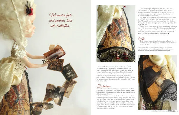Stampington Art Doll Quarterly Spring 2016 blad digital dukker