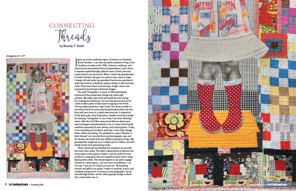 Art Quilting Studio Summer 2023 blad PDF-nedlasting