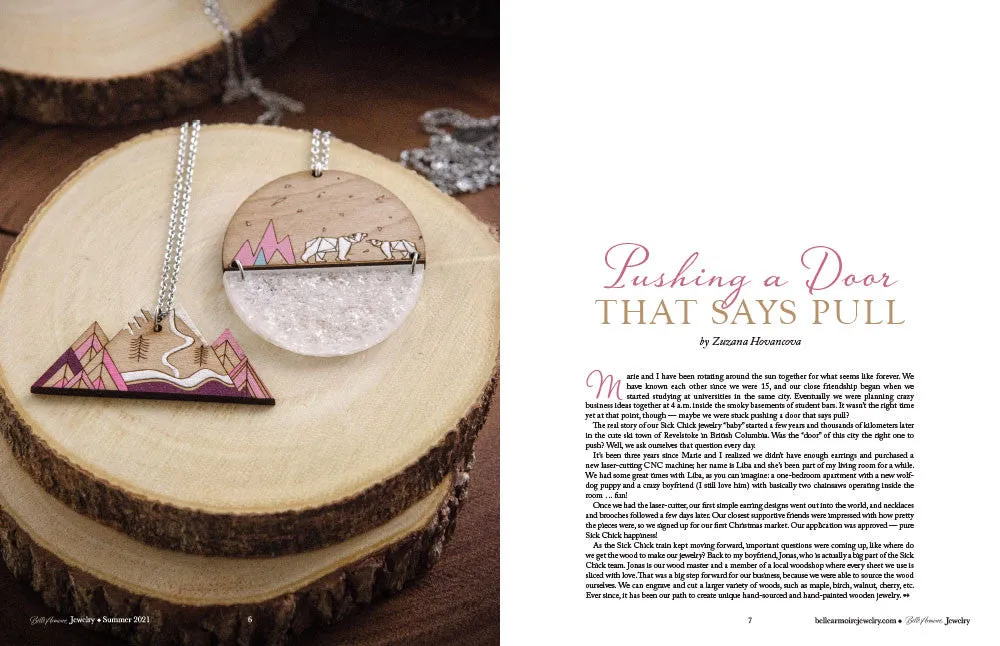 Stampington Belle Armoire Jewelry Summer 2021 blad smykker DIY