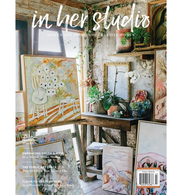 Stampington In Her Studio Autumn 2024 blad 160 sider atelier