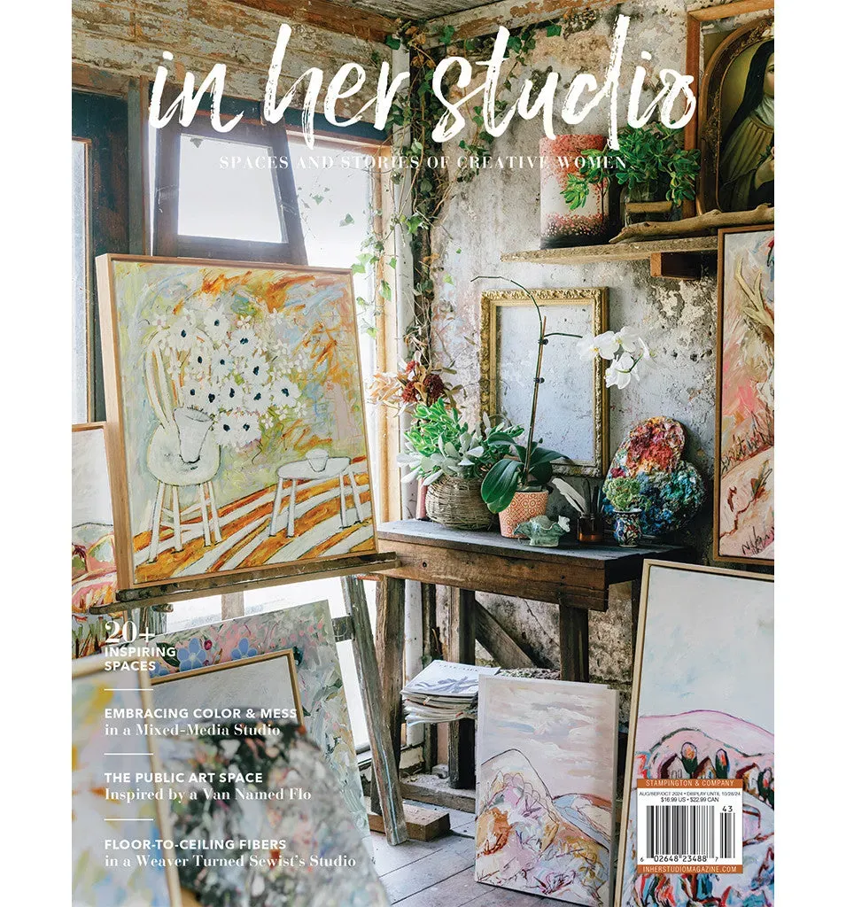 Stampington In Her Studio Autumn 2024 blad 160 sider atelier