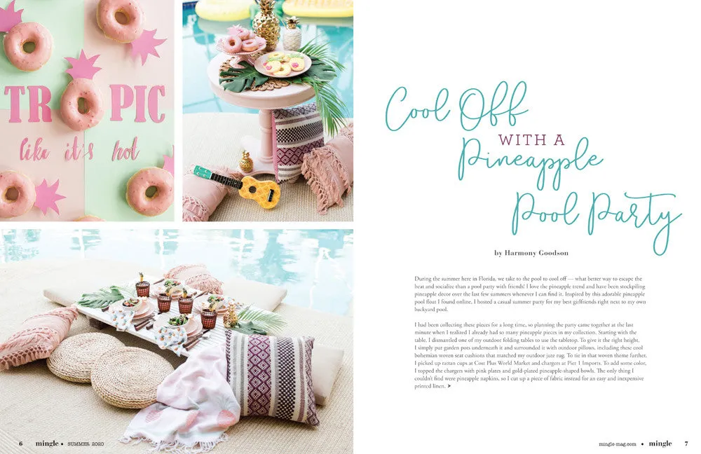 Stampington Mingle Summer 2020 blad sommer selskapsideer