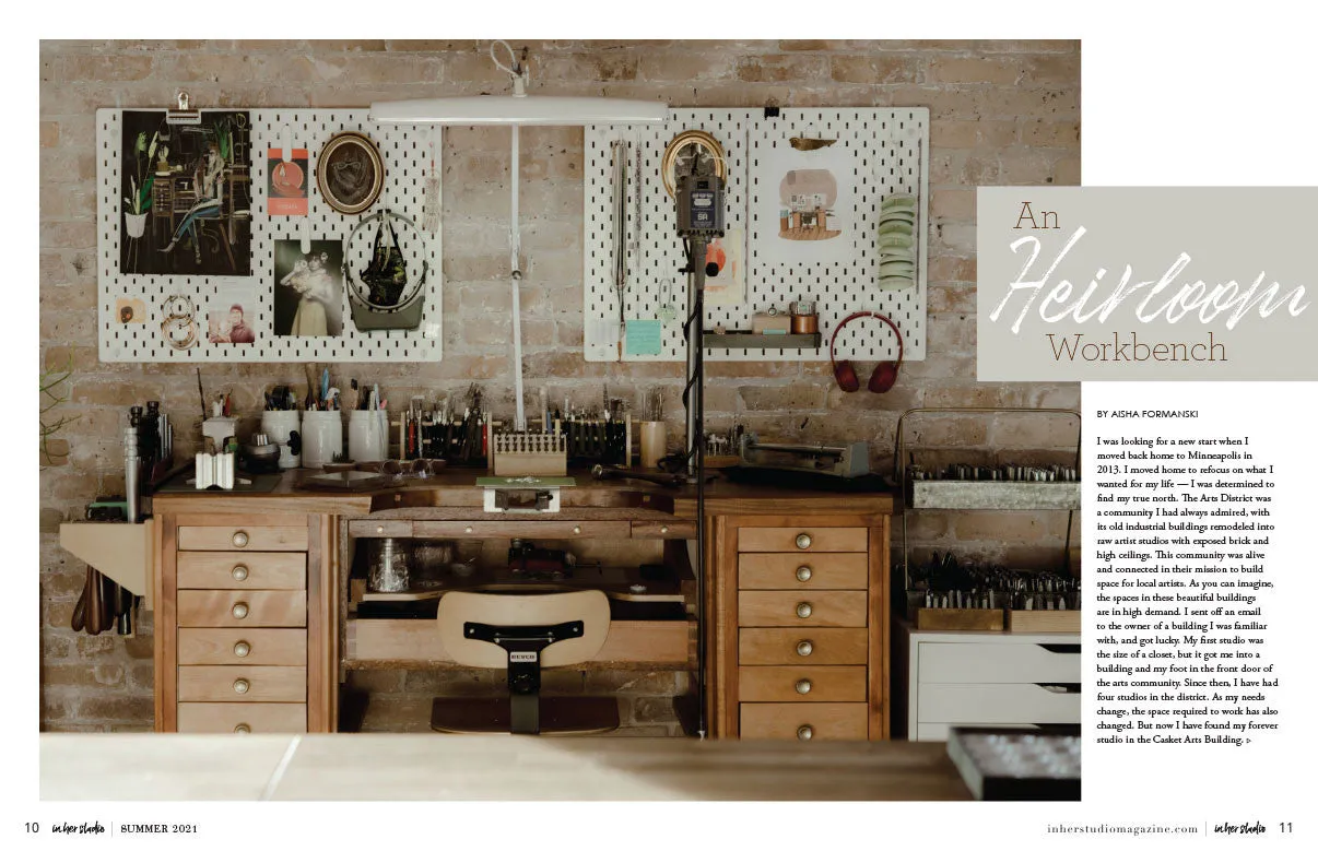 Stampington In Her Studio Summer 2021 blad PDF-nedlasting atelier