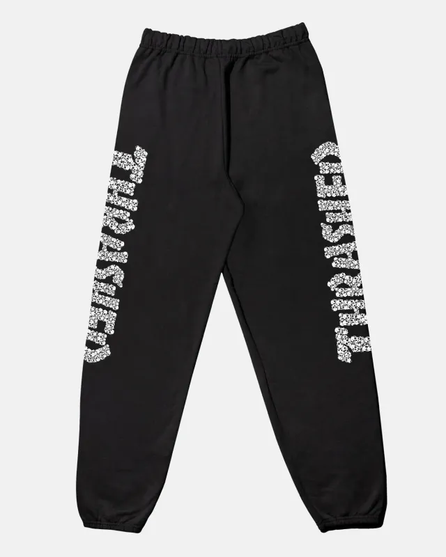 Thrasher Skull joggebukse svart bomull unisex