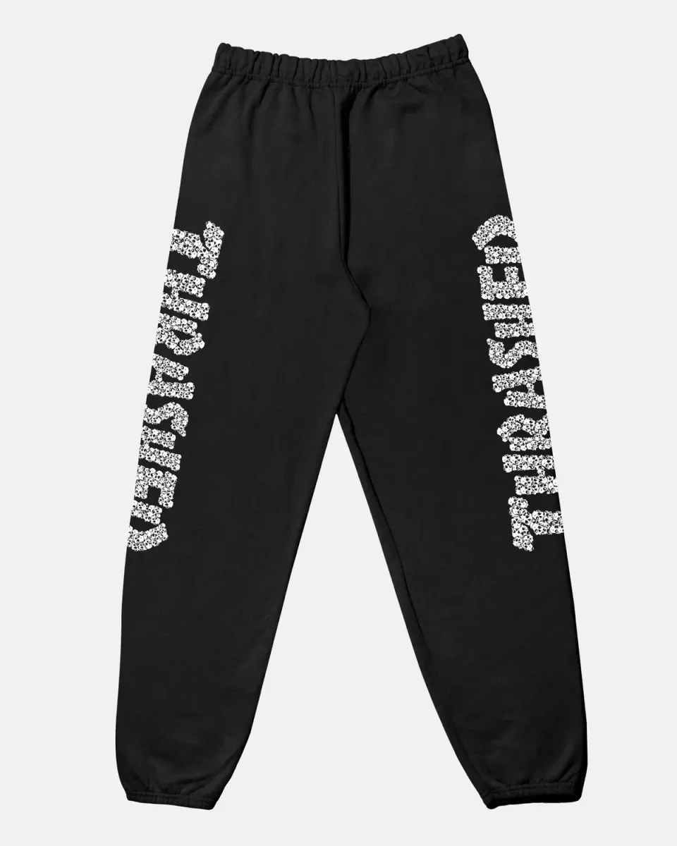 Thrasher Skull joggebukse svart bomull unisex