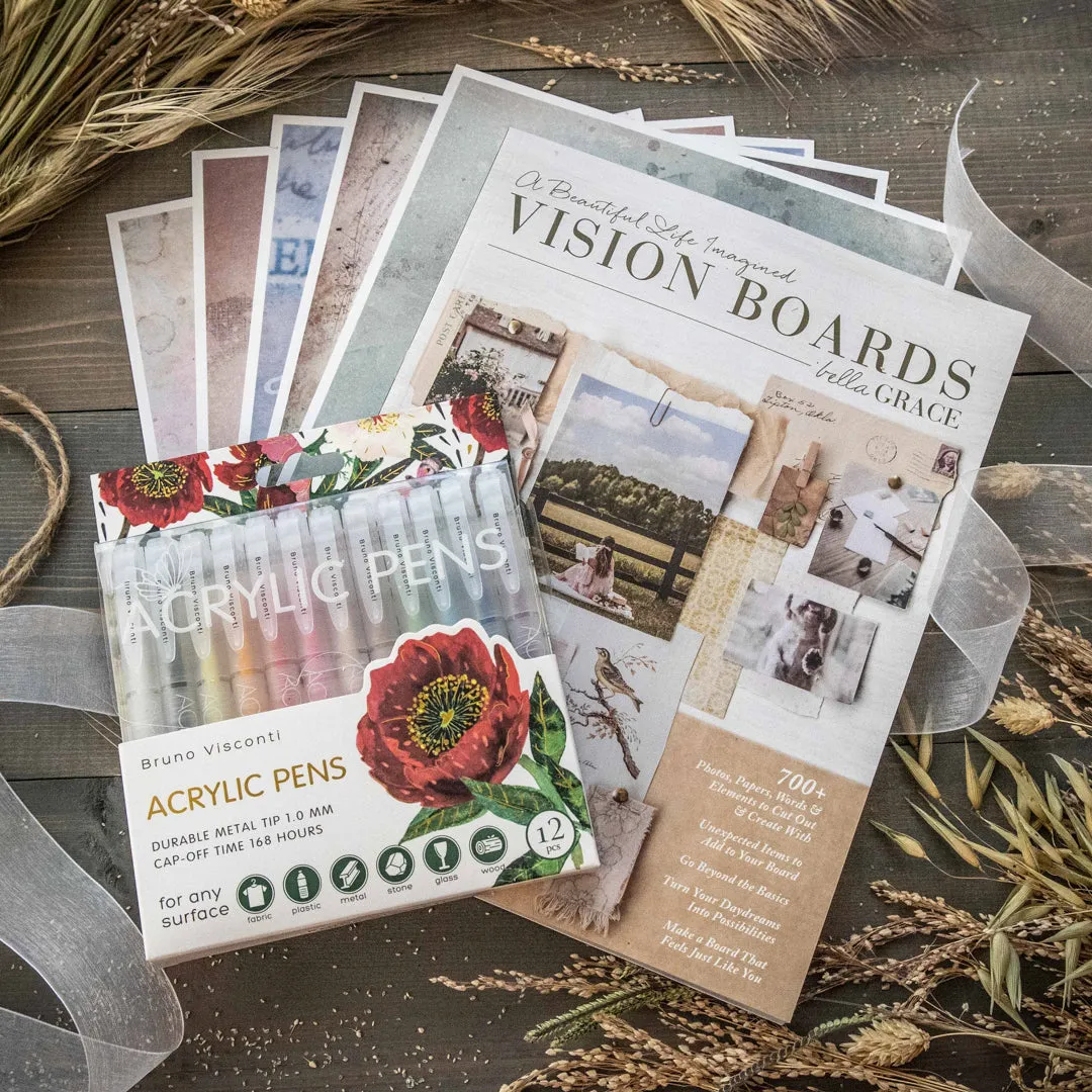 Stampington Vision Boards Season of Possibility sett penn papir