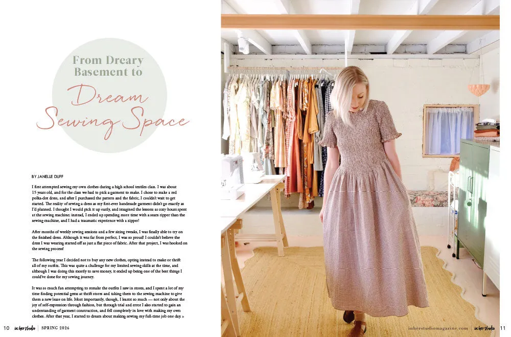 Stampington In Her Studio Spring 2026 blad 160 sider atelier
