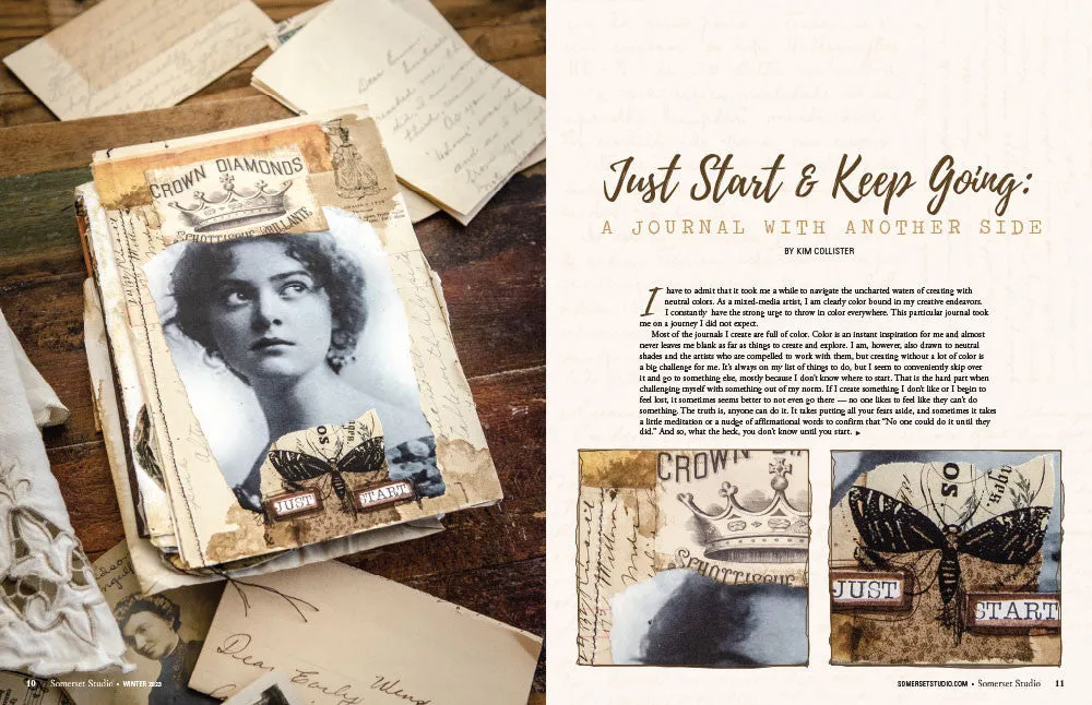Stampington Somerset Studio Winter 2023 magasin digital 176 sider