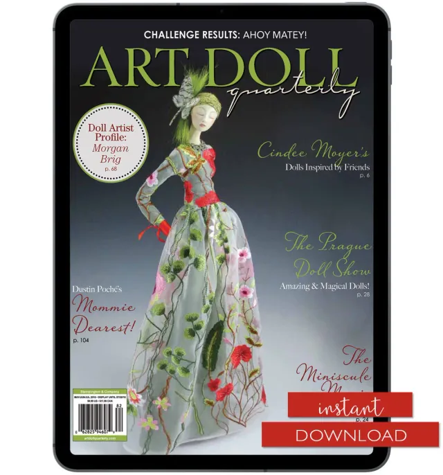 Stampington Art Doll Quarterly Summer 2018 blad PDF-nedlasting