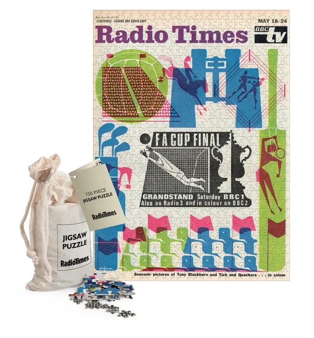 RadioTimes FA Cup final 1968 puslespill 750 biter