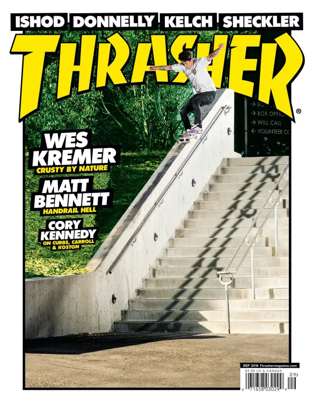 Thrasher september 2014 skateblad enkeltutgave
