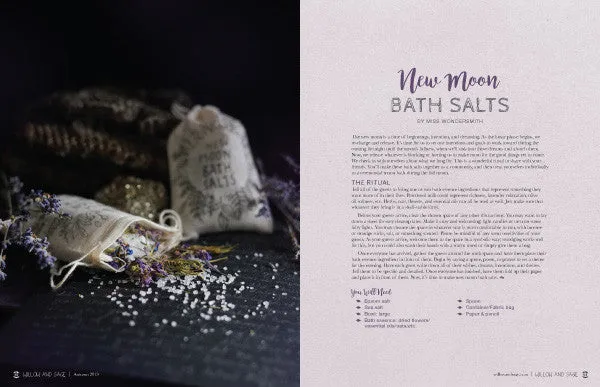 Stampington Willow and Sage Autumn 2019 blad digital utgave bad