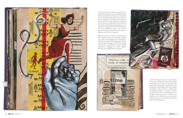 Stampington Art Journaling Winter 2016 digitalutgave mixed media