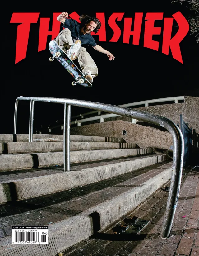 Thrasher Magazine juni 2023 blad skate