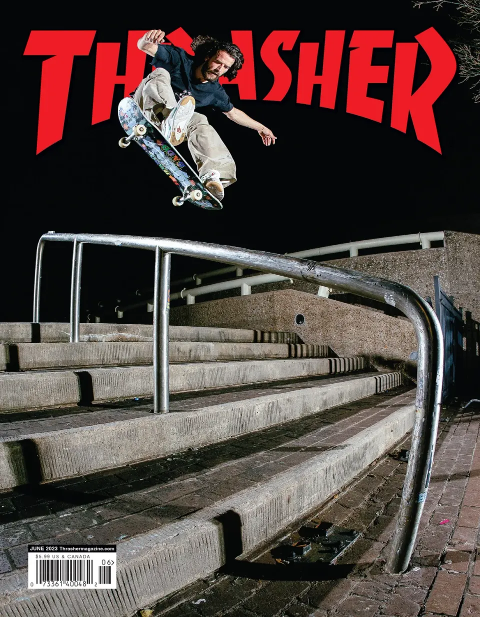 Thrasher Magazine juni 2023 blad skate