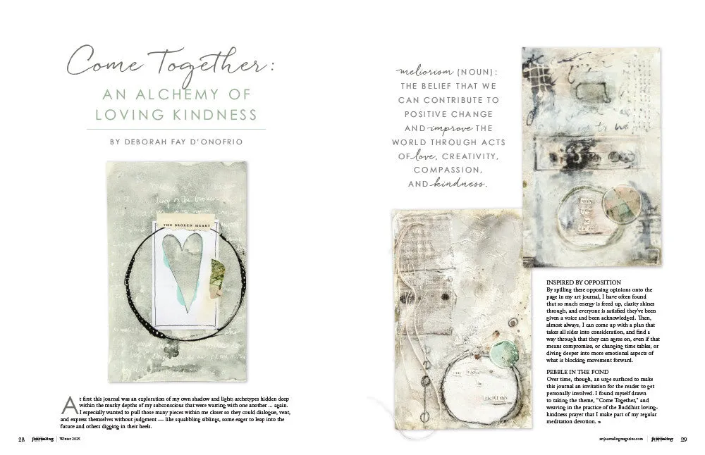 Stampington Art Journaling Winter 2025 blad 144 sider