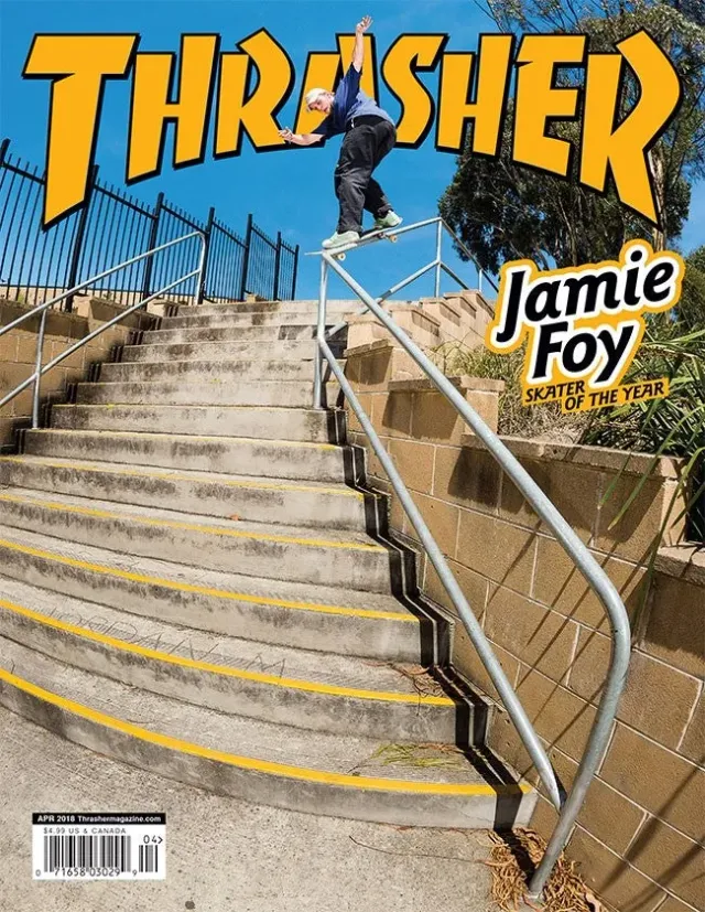 Thrasher april 2018 blad Jamie Foy SOTY