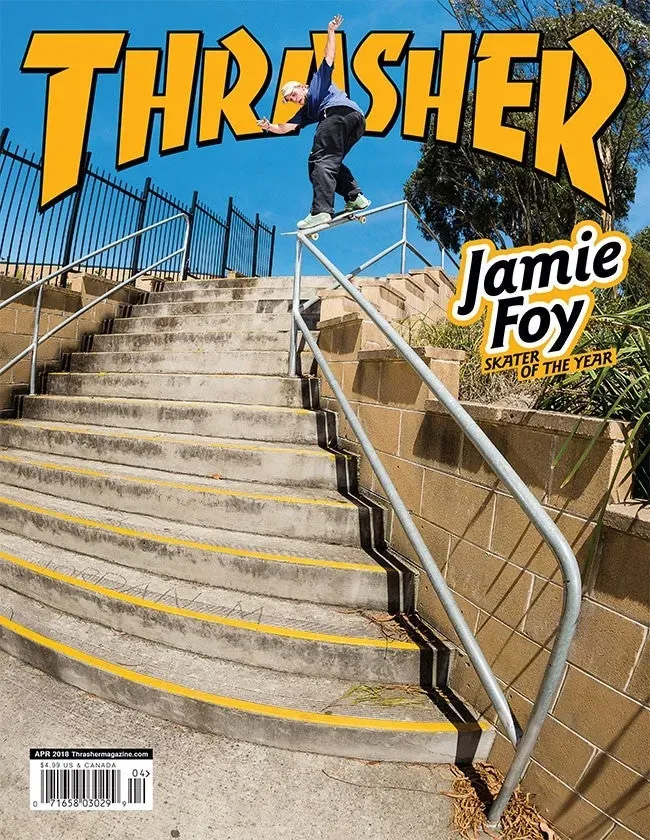 Thrasher april 2018 blad Jamie Foy SOTY