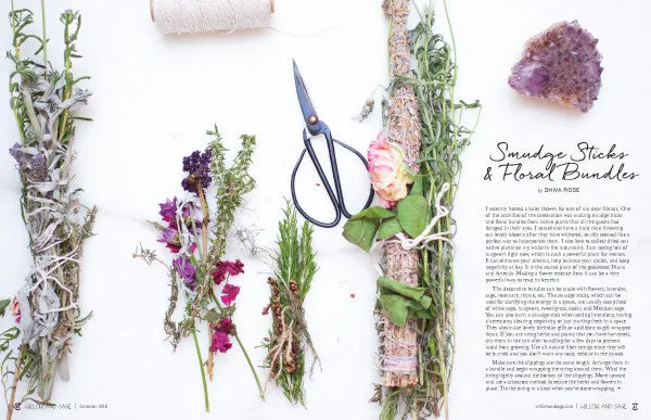 Stampington Willow and Sage Summer 2016 blad PDF-utgave naturlig hudpleie