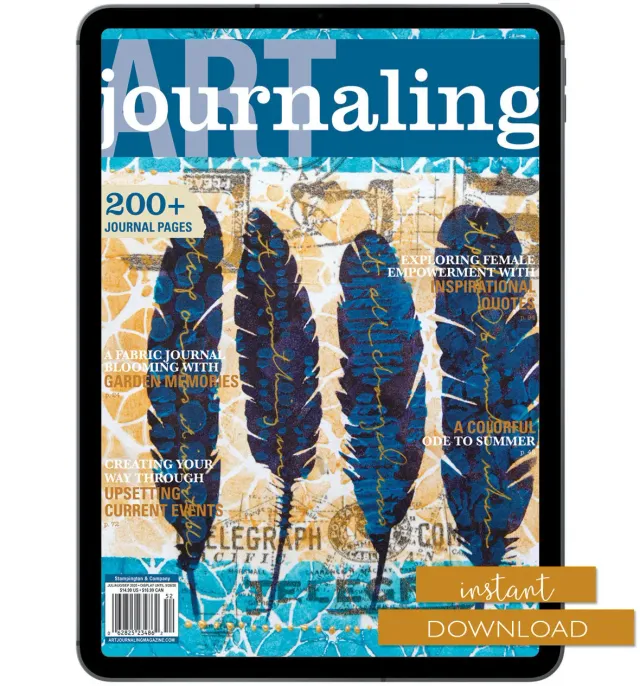 Stampington Art Journaling blad sommer 2020 PDF