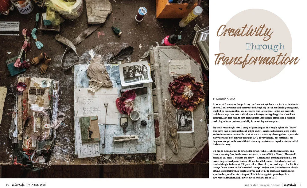 Stampington In Her Studio Winter 2023 bladet 160 sider