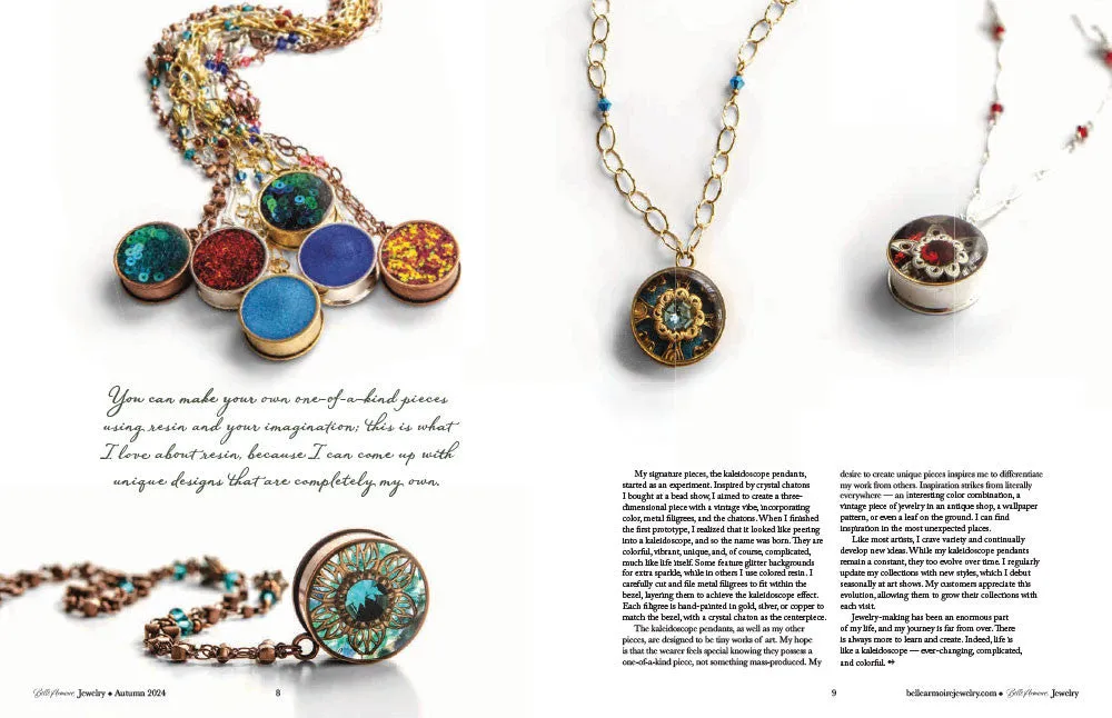 Stampington Belle Armoire Jewelry Autumn 2024 blad PDF smykker