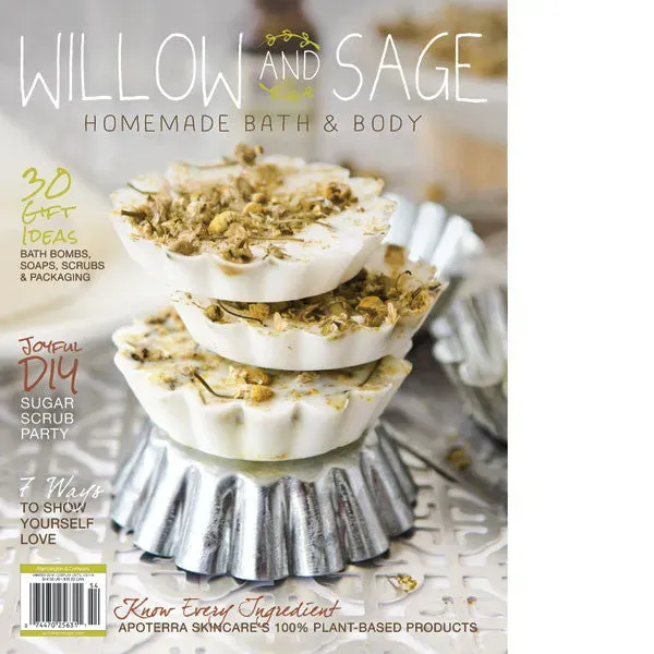 Stampington Willow and Sage Winter 2016 blad digital hudpleie