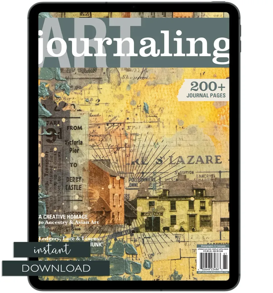 Stampington Art Journaling Spring 2026 blad PDF vår