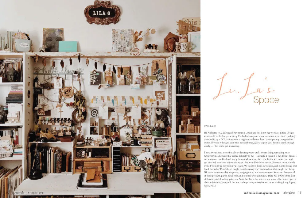 Stampington In Her Studio Spring 2021 blad digital utgave