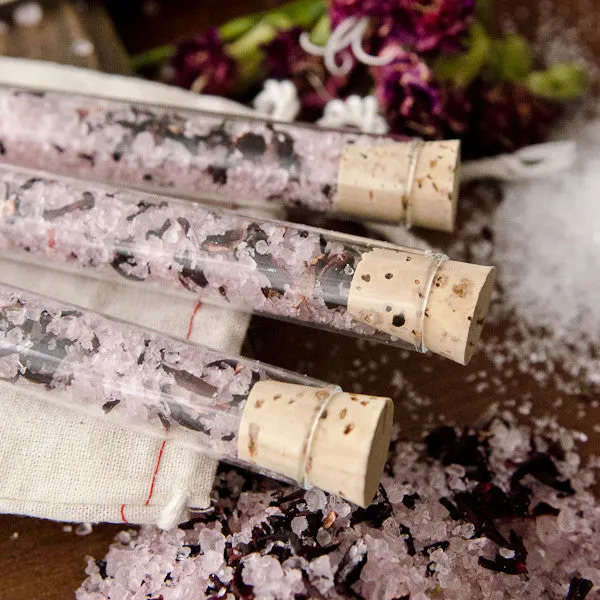 Stampington Hibiscus Bath Salts Vials DIY-sett badesalt