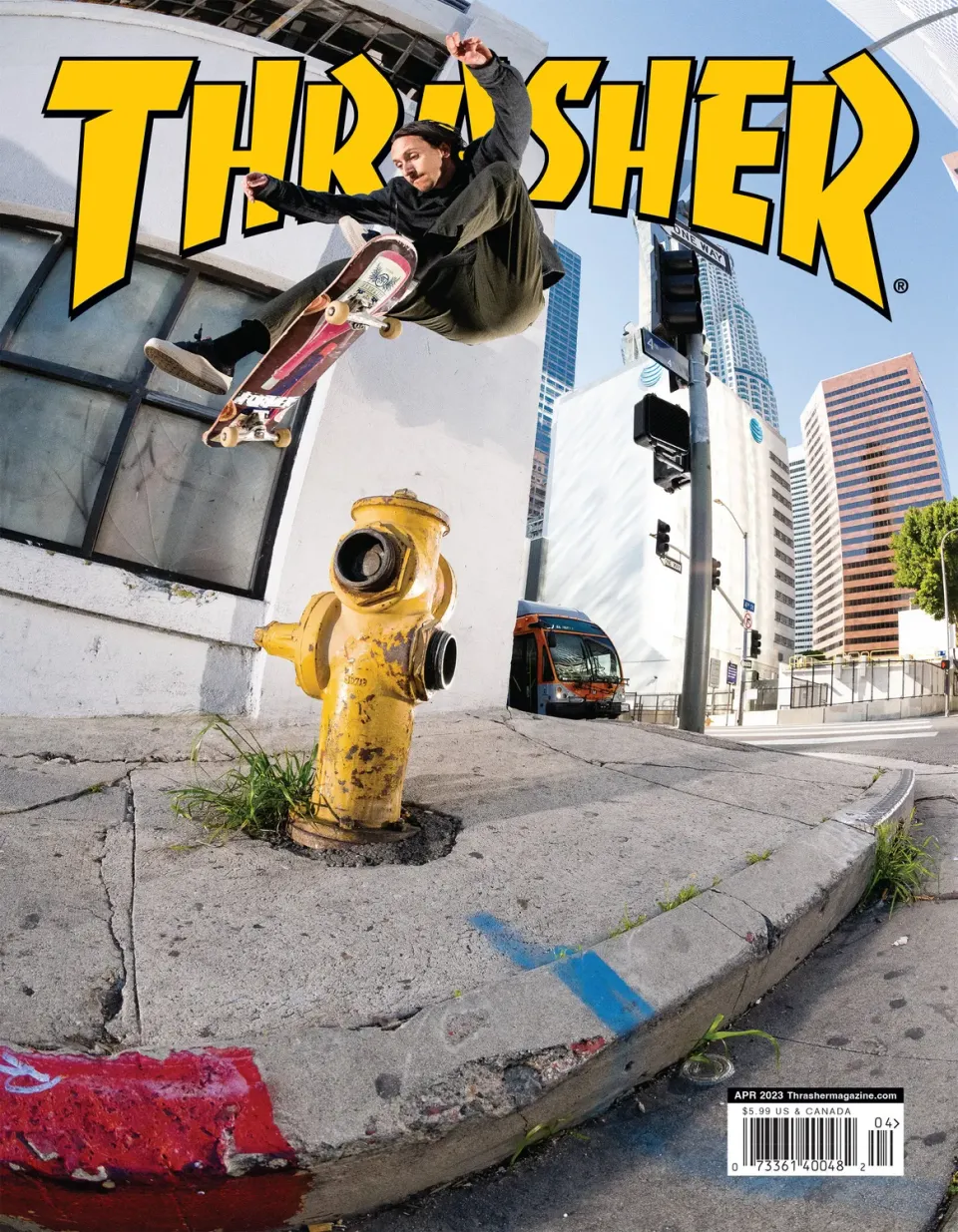 Thrasher Magazine april 2023 blad Gillette-cover