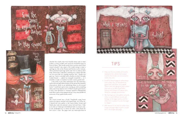 Stampington Art Journaling Spring 2016 blad digital utgave