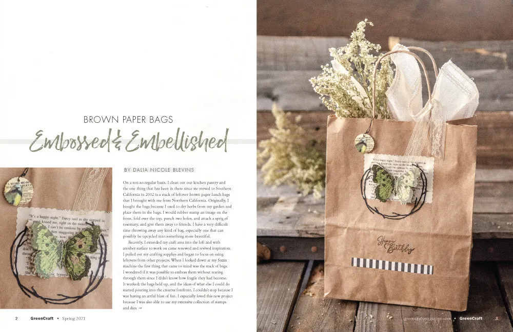 Stampington GreenCraft Winter 2021 blad PDF gjenbruk