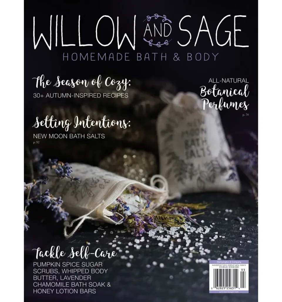 Stampington Willow and Sage Autumn 2019 blad digital utgave bad