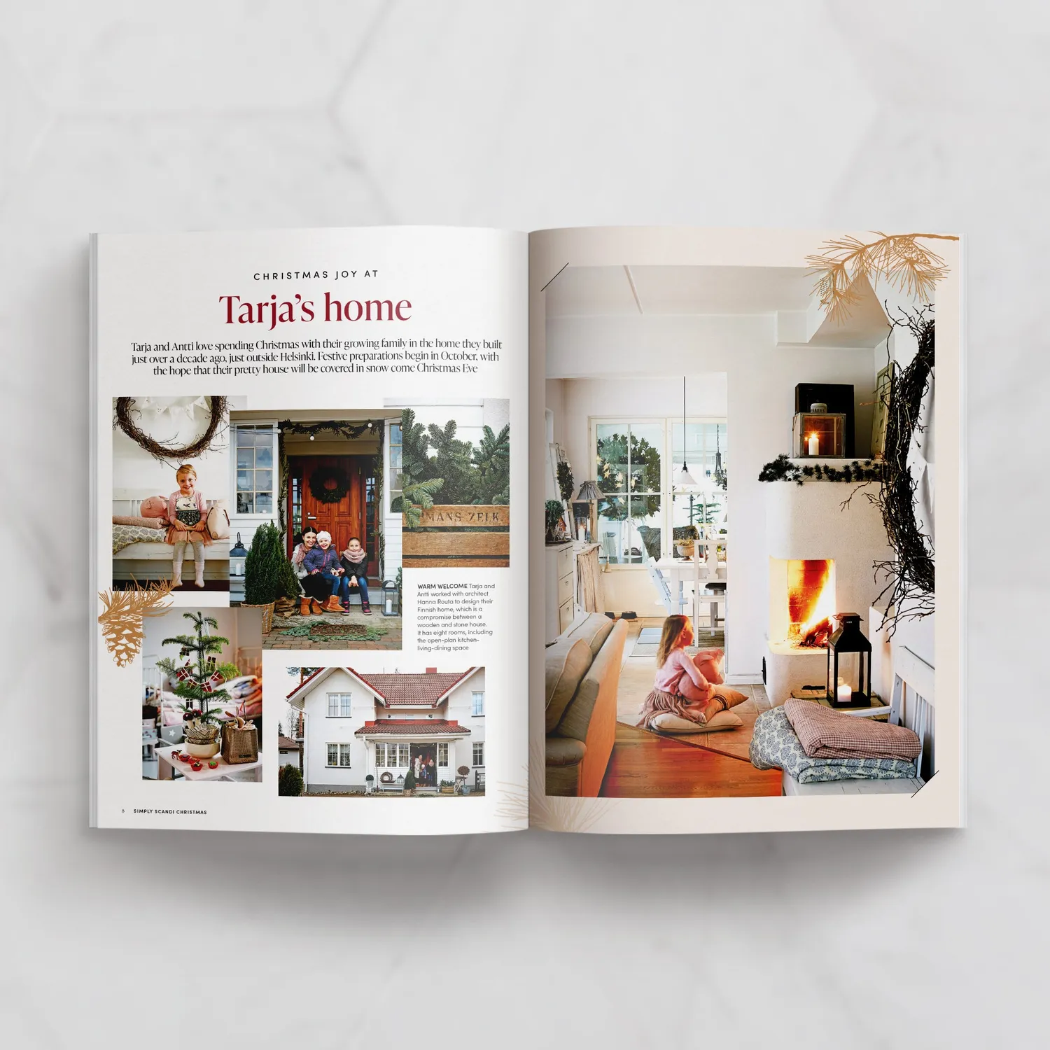Simply Scandi Christmas Special 2023 blad papir jul