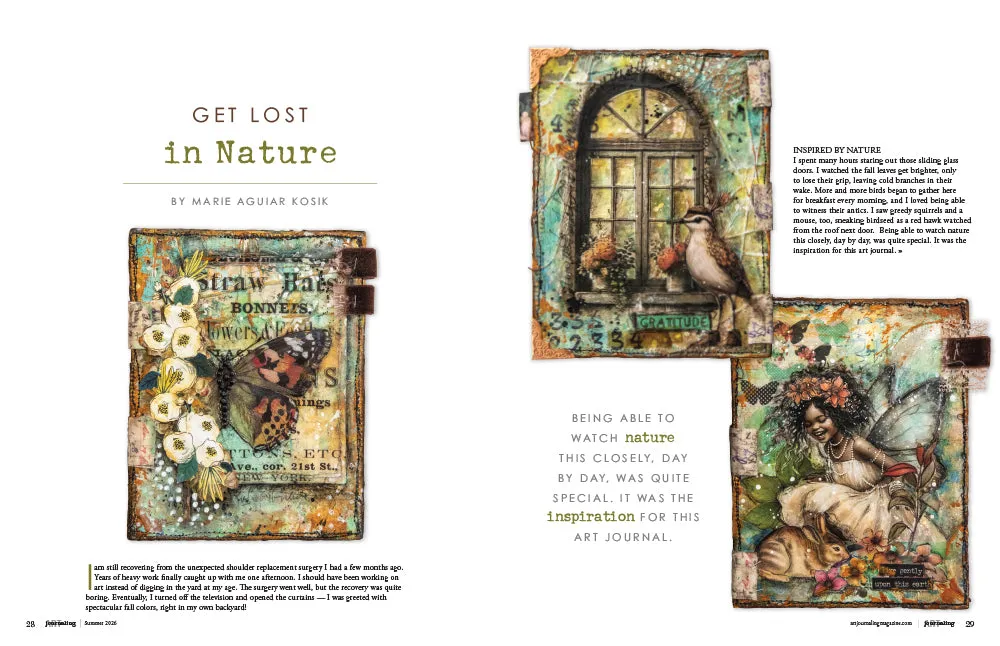 Stampington Art Journaling Summer 2026 magasin enkeltutgave art journal