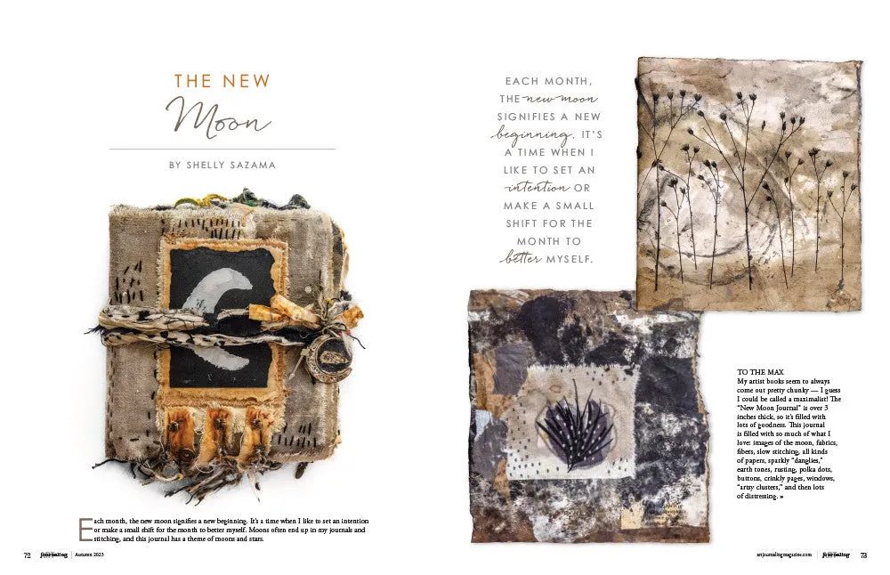 Stampington Art Journaling Autumn 2023 blad 144 sider