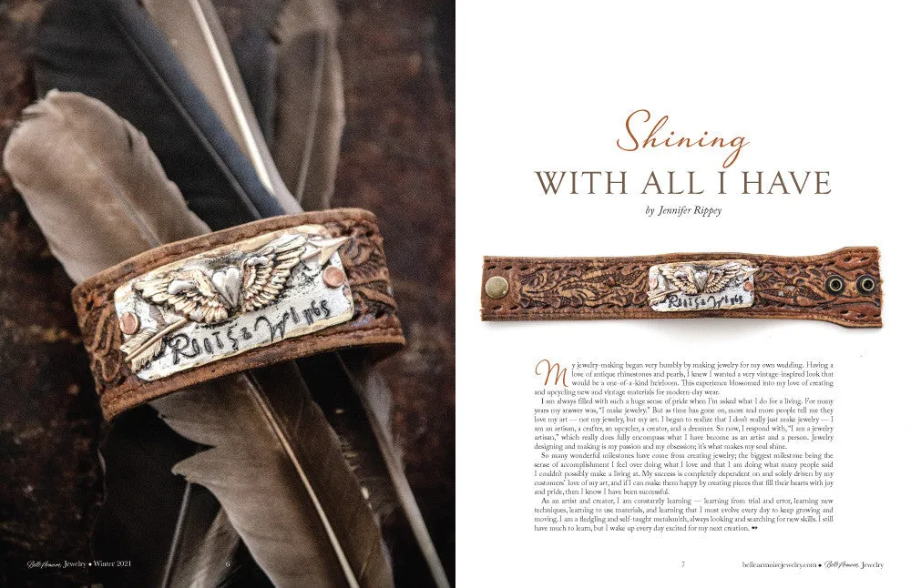 Stampington Belle Armoire Jewelry Winter 2021 blad PDF 144 sider
