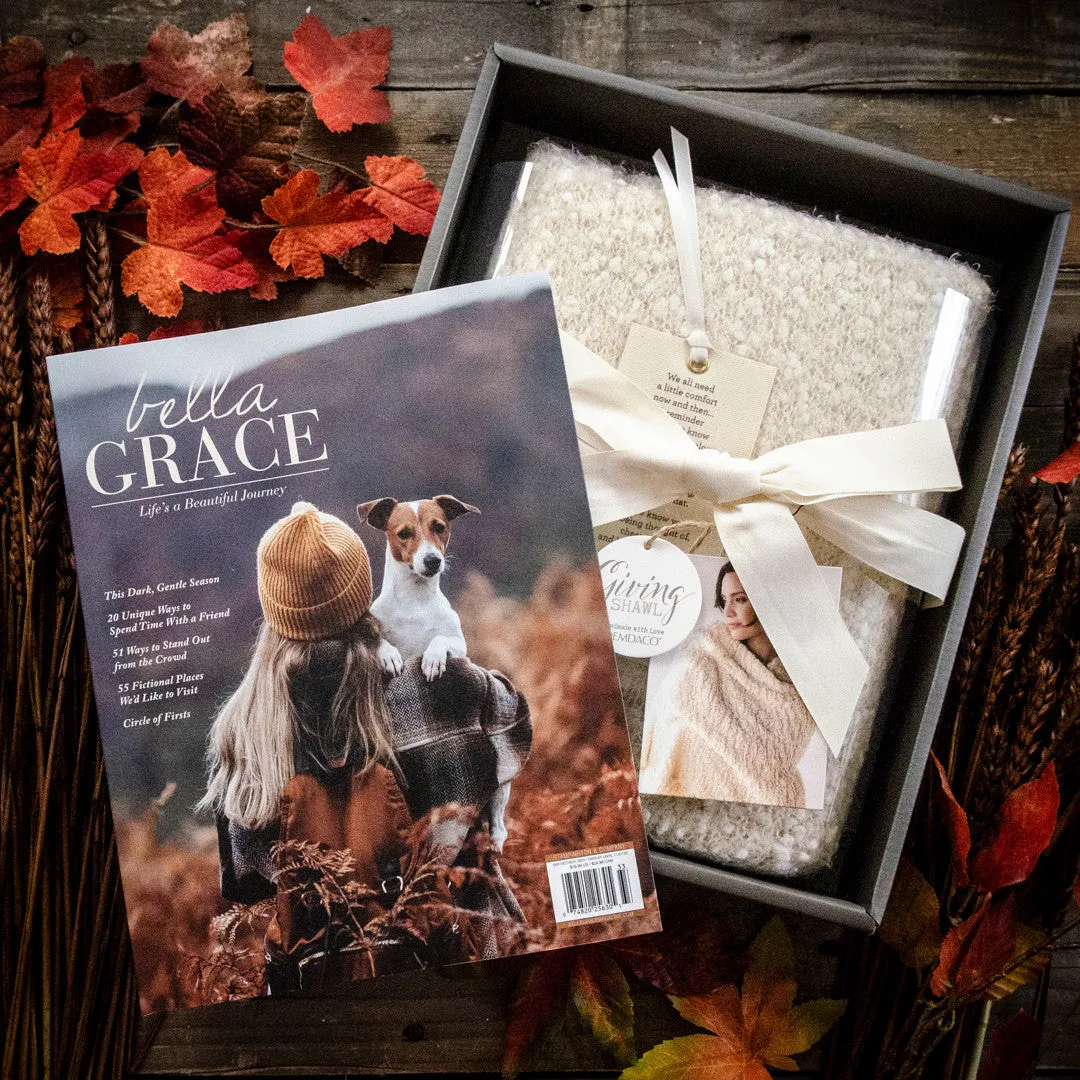 Stampington Bella Grace Issue 37 blad pakke med sjal