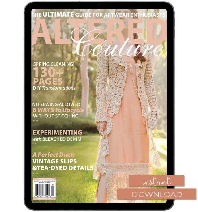 Stampington Altered Couture Spring 2018 blad nedlasting klær