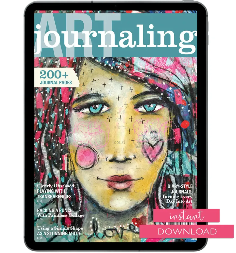 Stampington Art Journaling Summer 2023 blad pdf kollasj