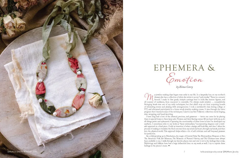 Stampington Belle Armoire Jewelry Summer 2020 blad smykker