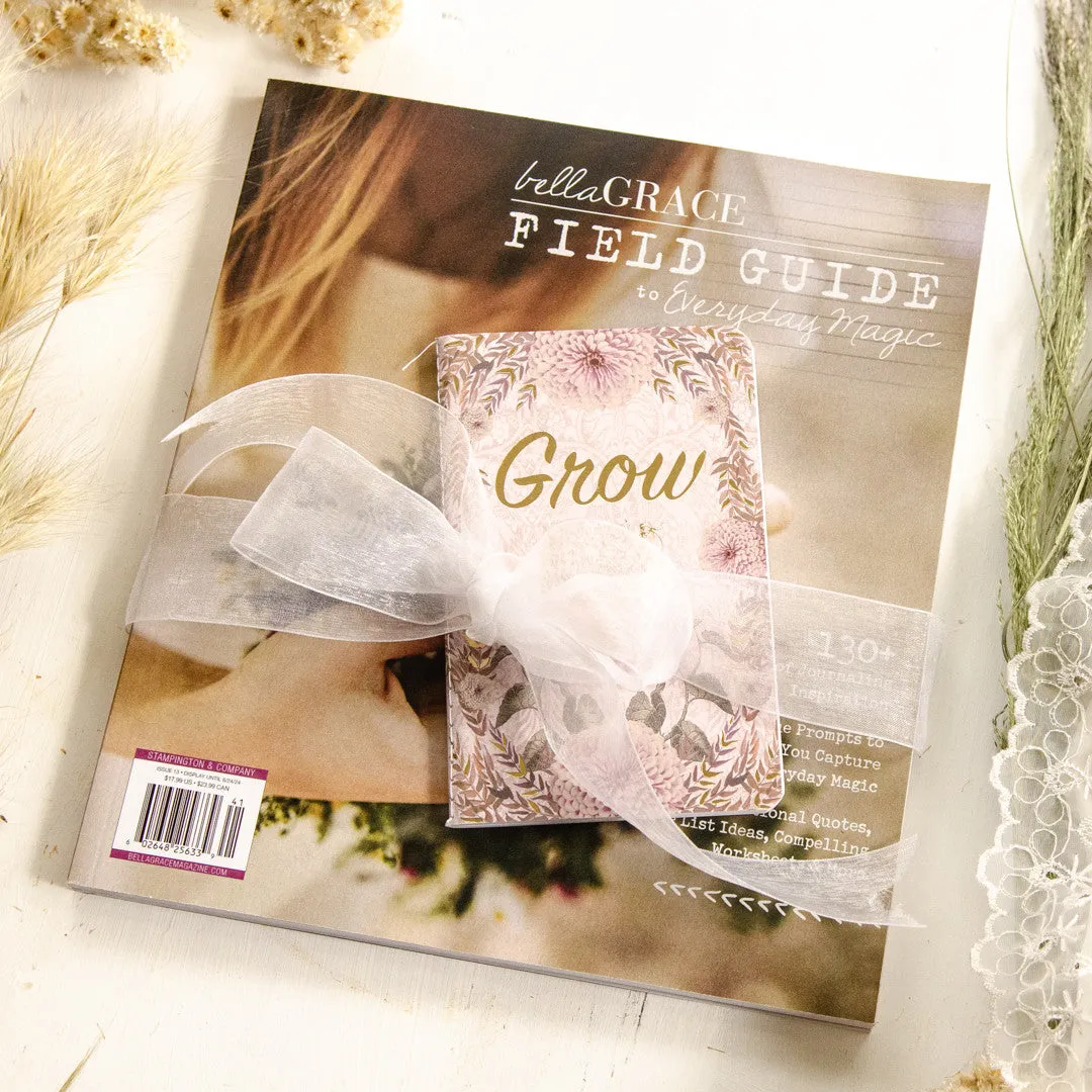 Stampington Field Guide Grow & Bloom gavesett magasin nr 13