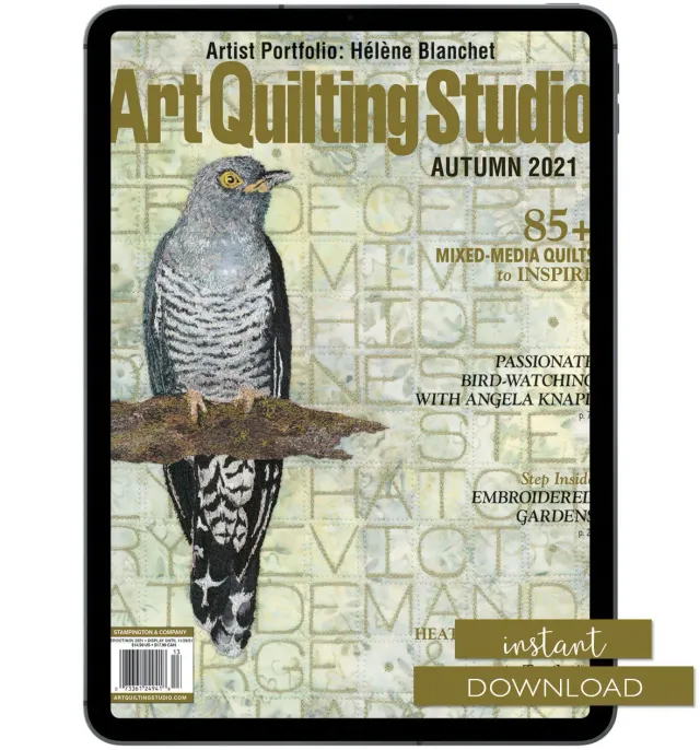Stampington Art Quilting Studio Autumn 2021 nedlasting PDF