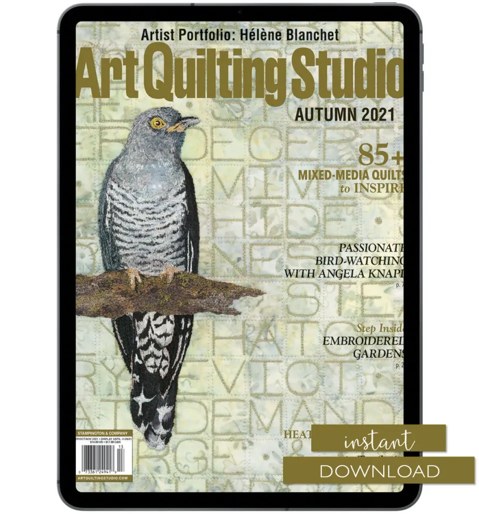 Stampington Art Quilting Studio Autumn 2021 nedlasting PDF