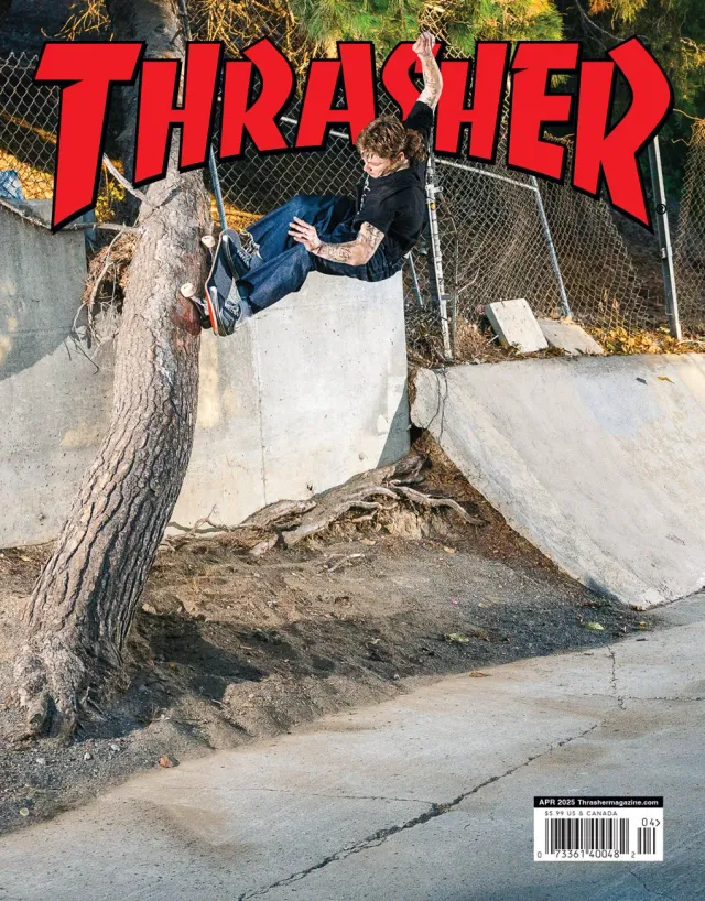 Thrasher Magazine blad april 2025 – intervjuer