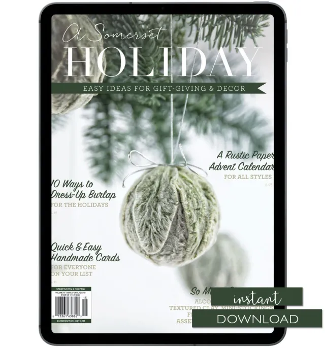 Stampington Somerset Holiday 15 blad nedlasting jul