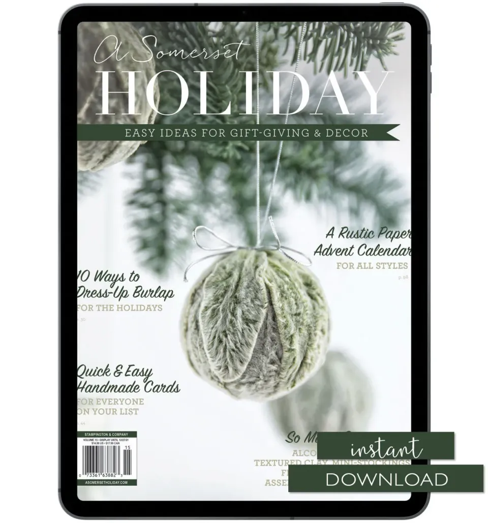 Stampington Somerset Holiday 15 blad nedlasting jul